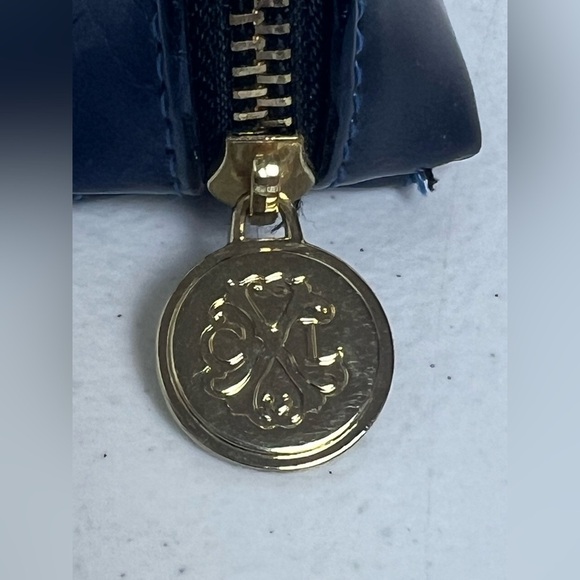 Christian Lacroix Faux Blue Snake Skin Glasses Makeup Bag - Picture 5 of 11